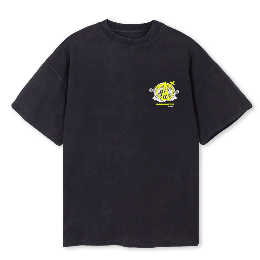APMASIATSHIRTVB Vintage Black Oversized Tee.