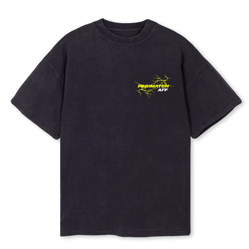 APMDRAGONTSHIRT Vintage Black Oversized Tee.