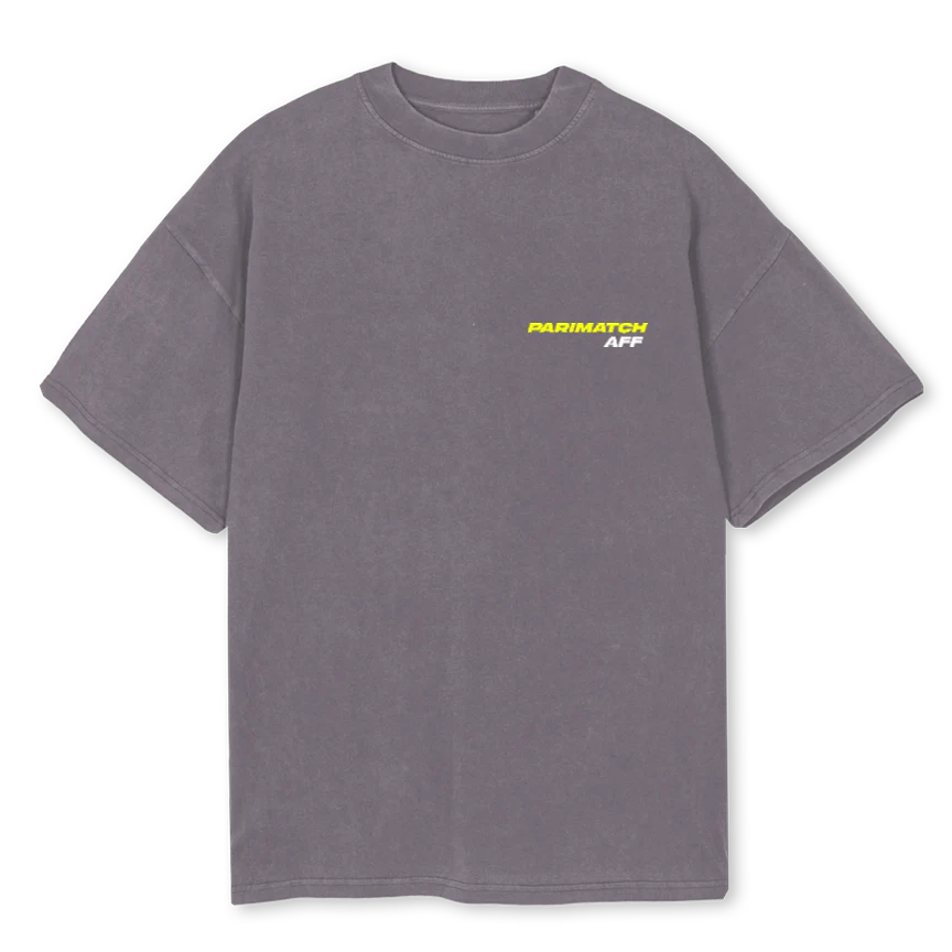 APMTIGERTSHIRTPG Pigment Grey Oversized Tee.