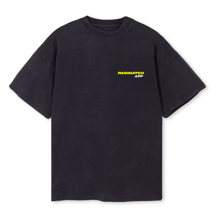 APMTIGERTSHIRTVB Vintage Black Oversized Tee.