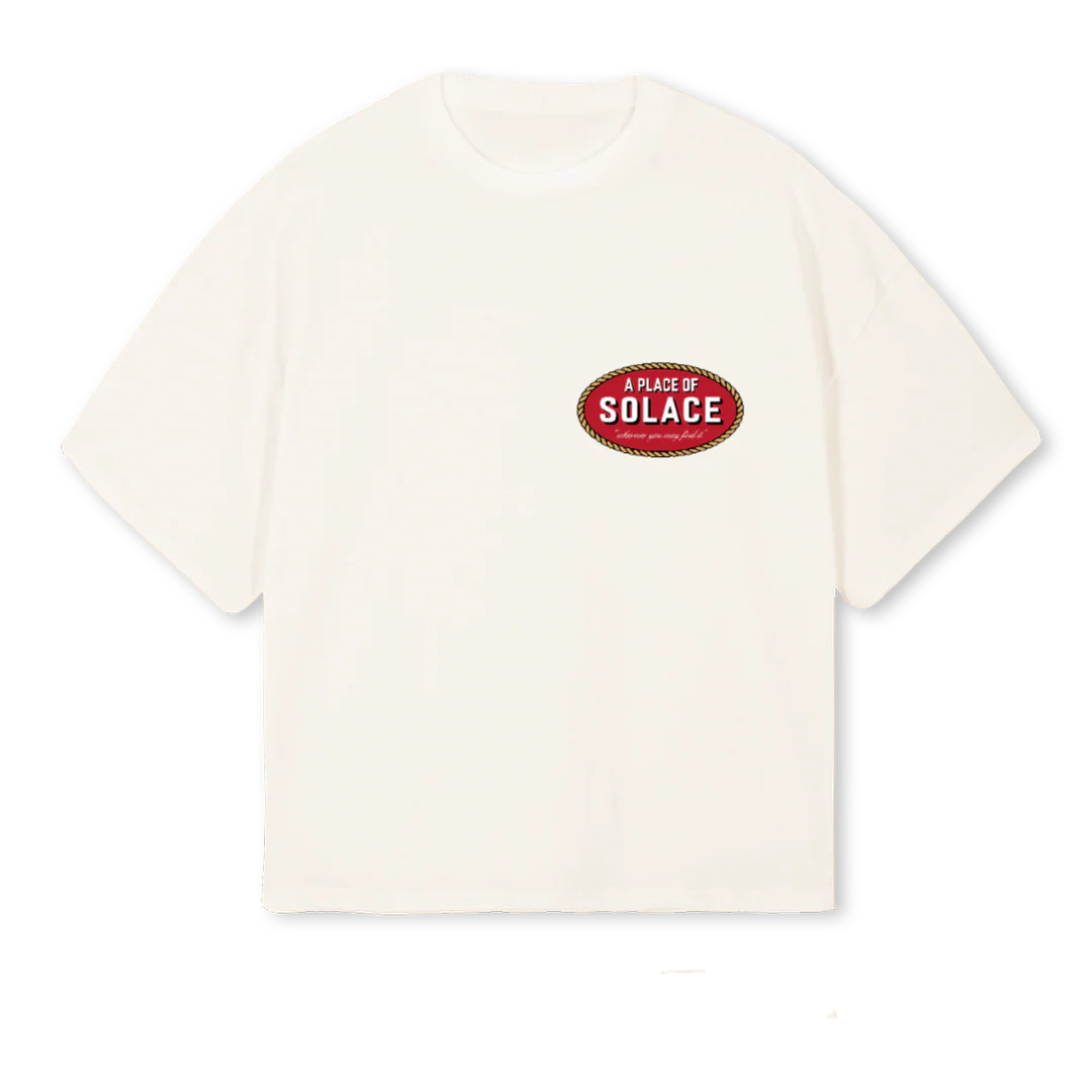 APOSWATCTHREE Vintage White Oversized Boxy Tee.