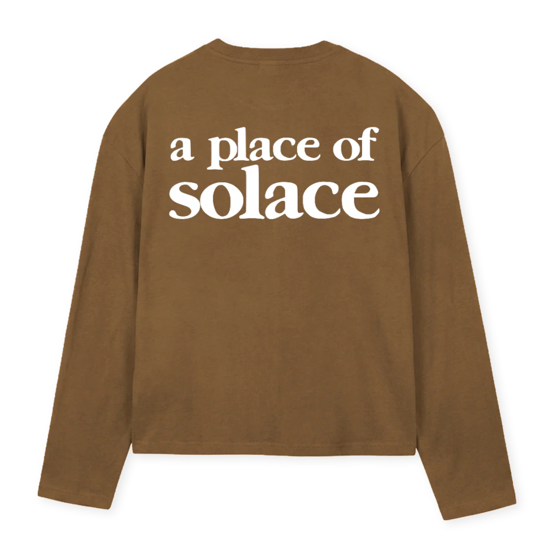APOSWATCTWO Vintage Tan Oversized Boxy LS Tee. - Image 2