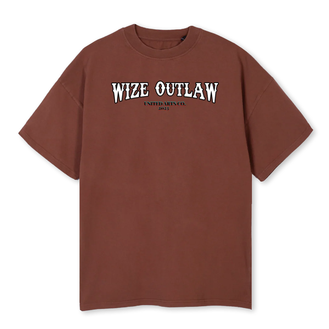 ARCH OUTLAW Vintage Brown Oversized Tee.