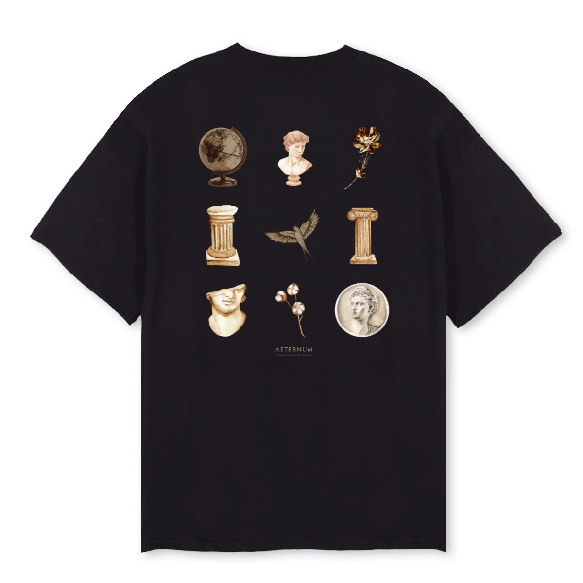 ARCHIVE AETERNUM D Black Oversized Tee. - Image 2