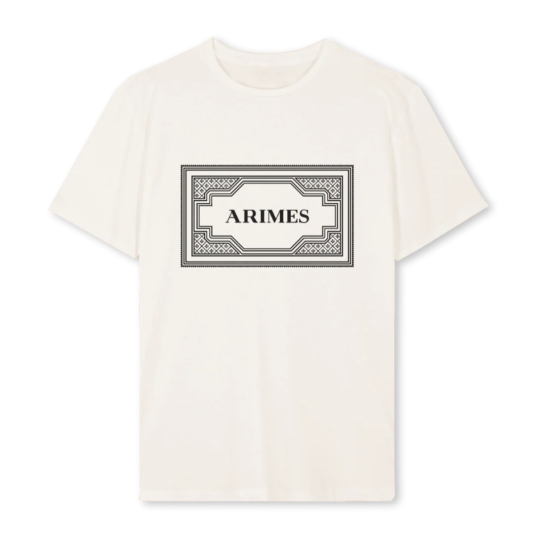 ARIMES FASHION Vintage White Regular Tee.