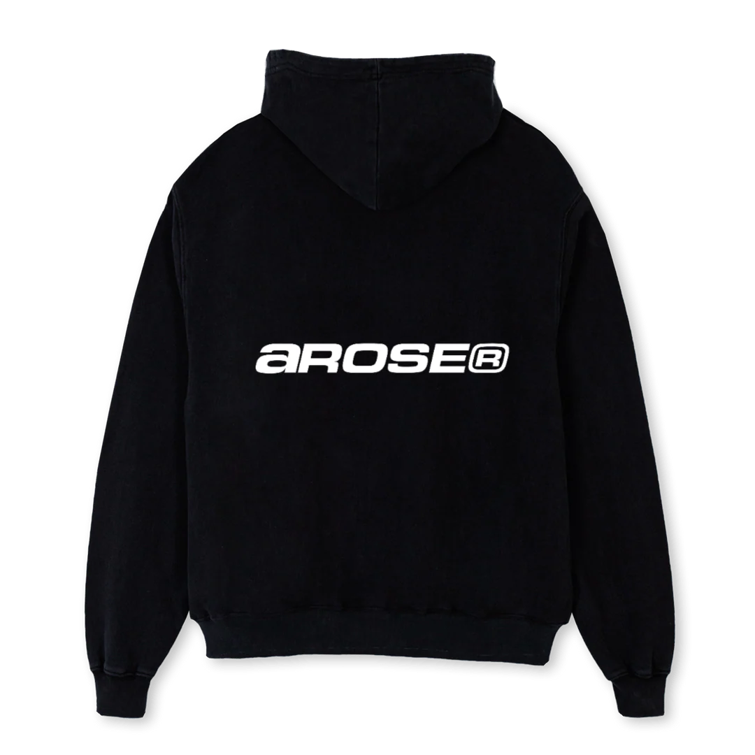 AROSEHOODIE Black Oversized Hoodie. - Image 2