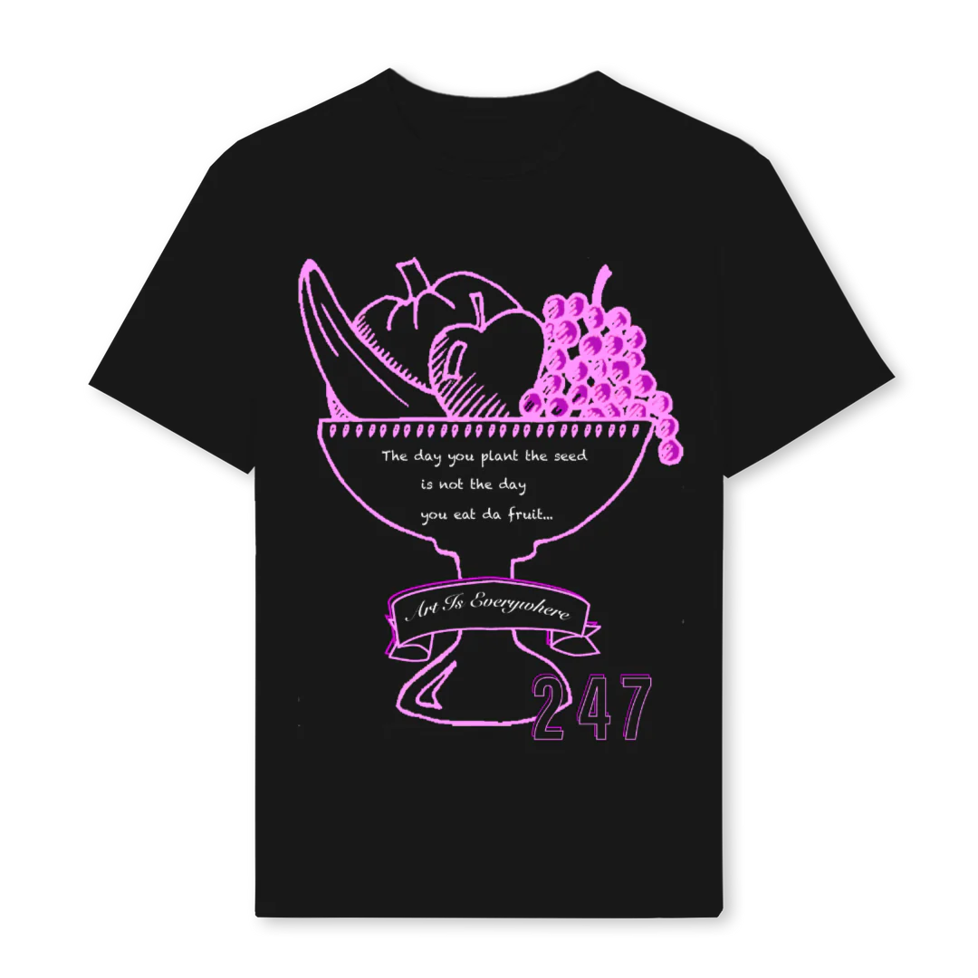 ART  Black Regular Tee.