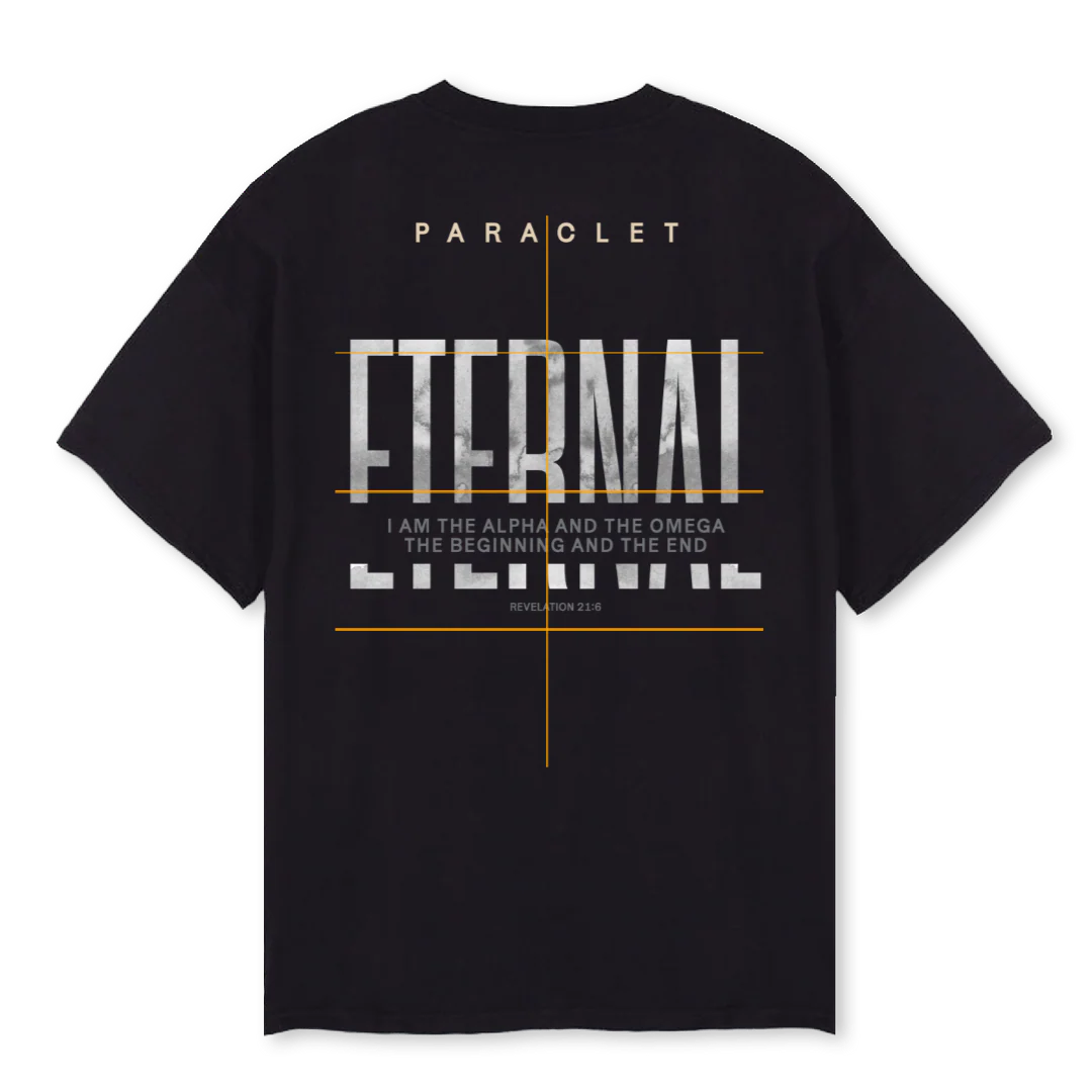 ART ETERNAL NOIR Black Oversized Tee. - Image 2