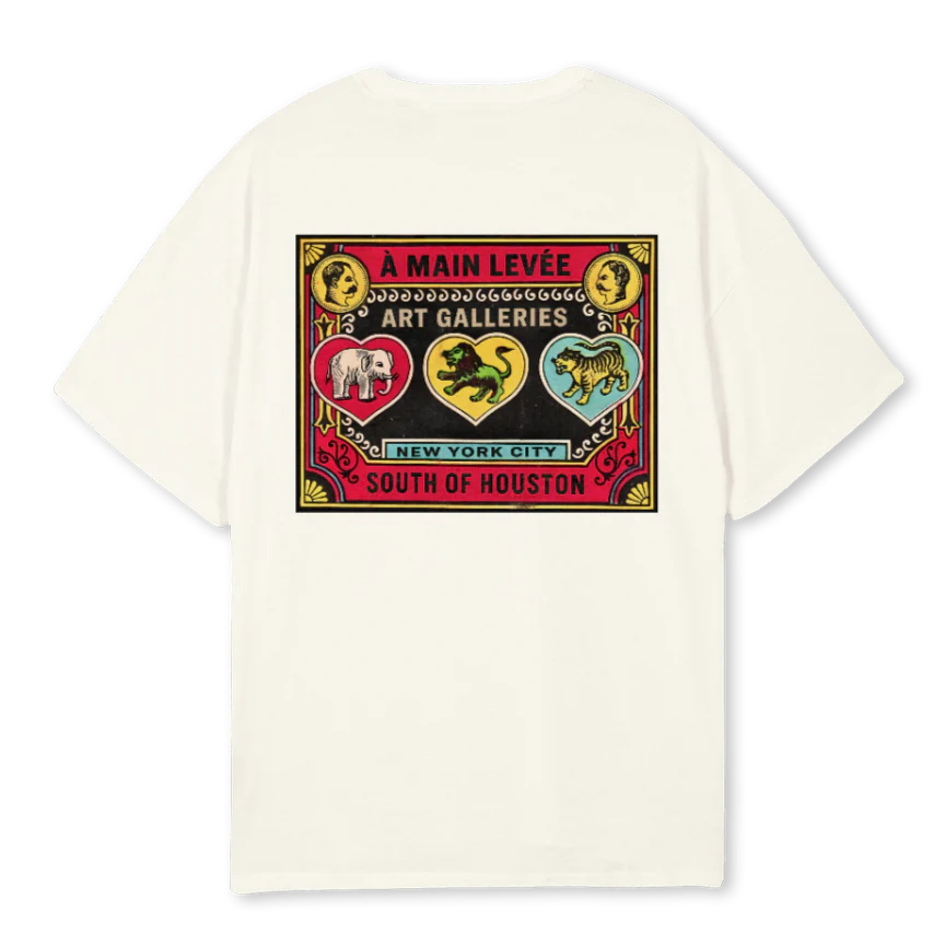 ARTGALLERIES Cream Oversized Tee. - Image 2