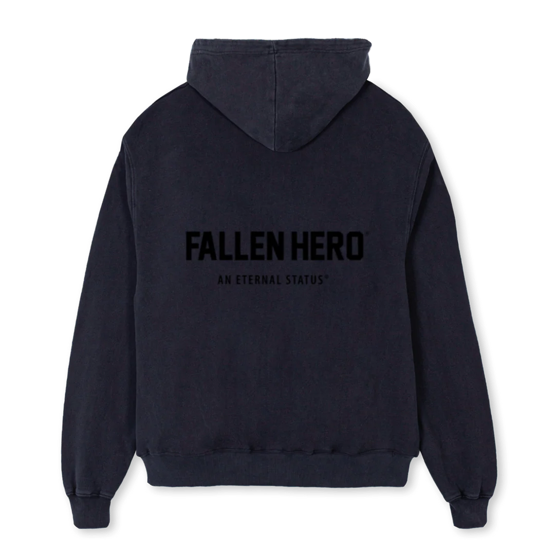 ARTHUR Vintage Black Oversized Hoodie. - Image 2