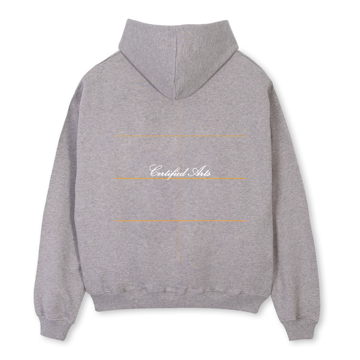ARTIST GRAU Grey Marl Oversized Zipped Hoodie. - Image 2