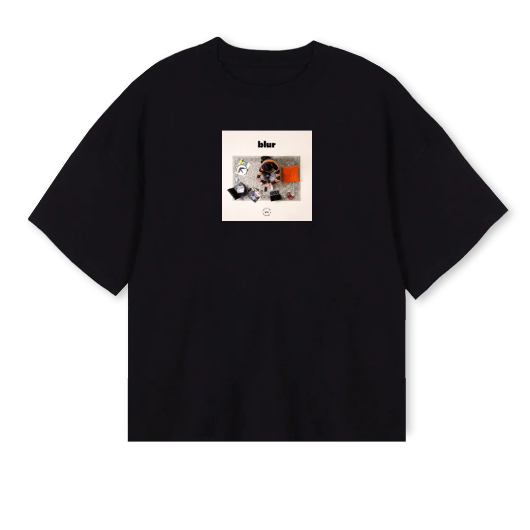 ARTYINTHEMIDDLESHIRT Black Oversized Boxy Tee.