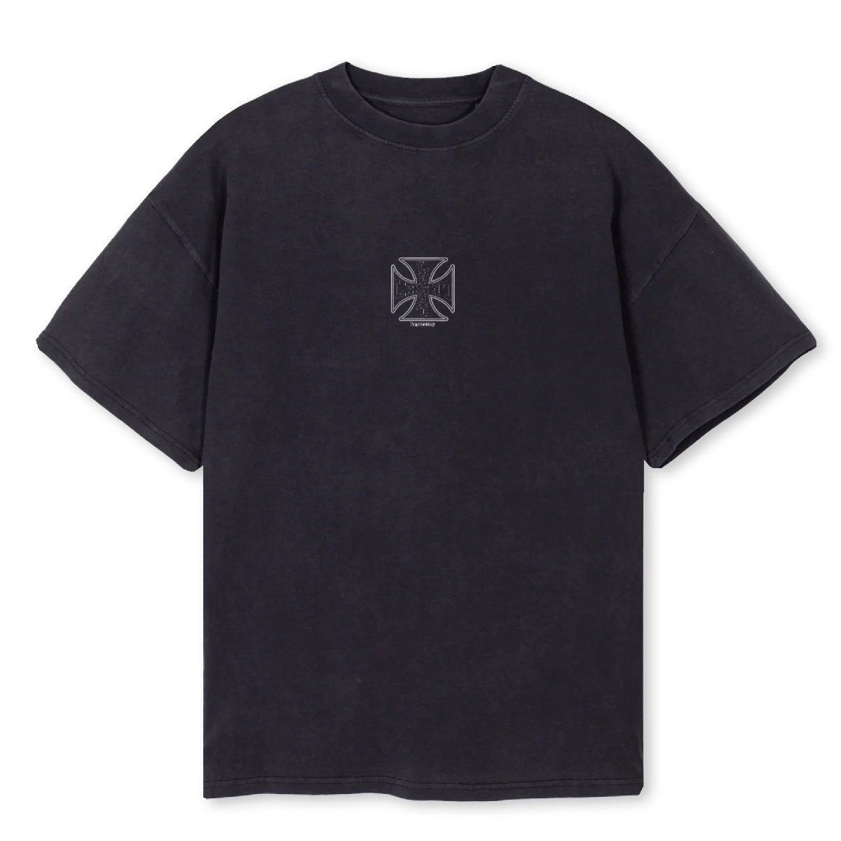 ASFALT Vintage Black Oversized Tee.