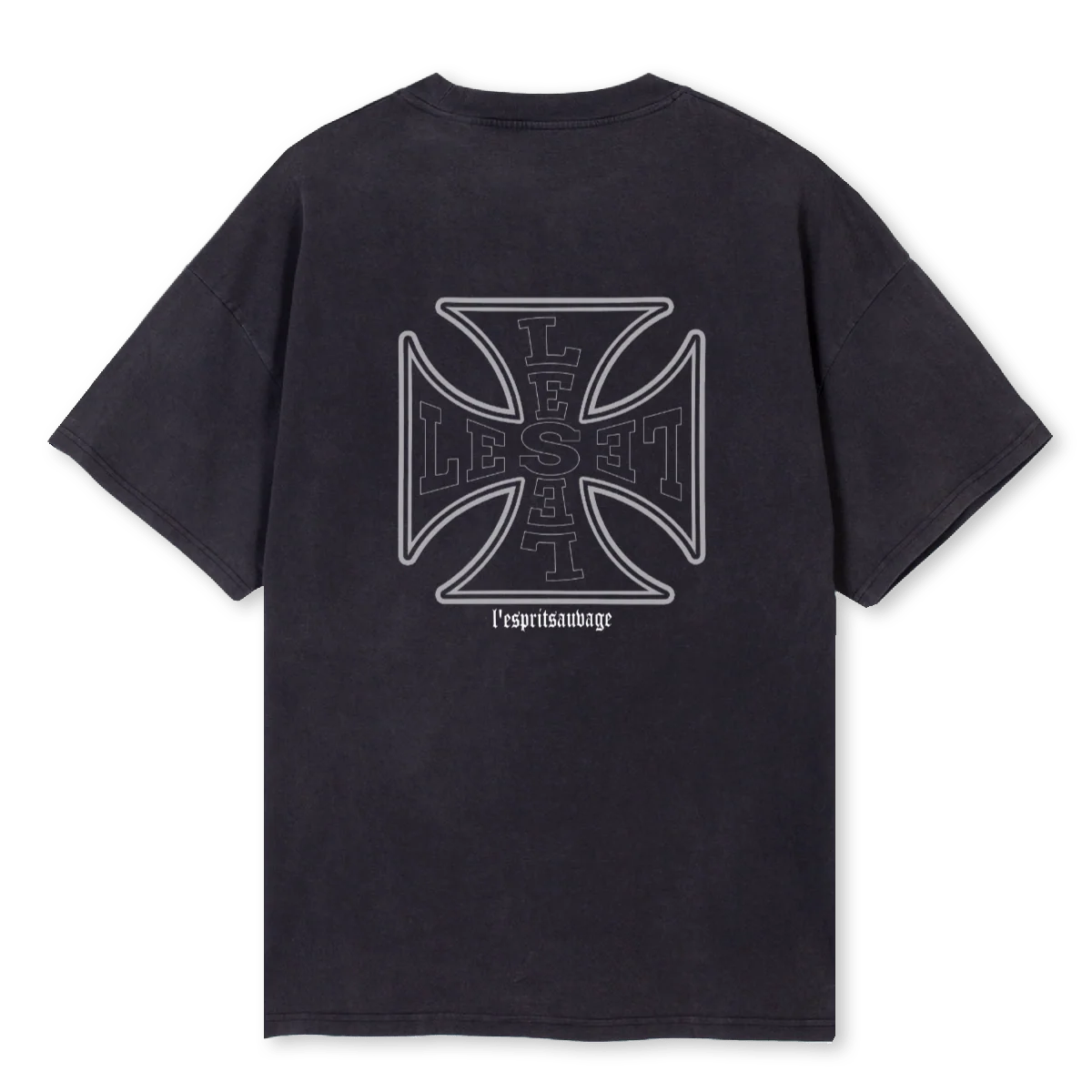 ASFALT Vintage Black Oversized Tee. - Image 2