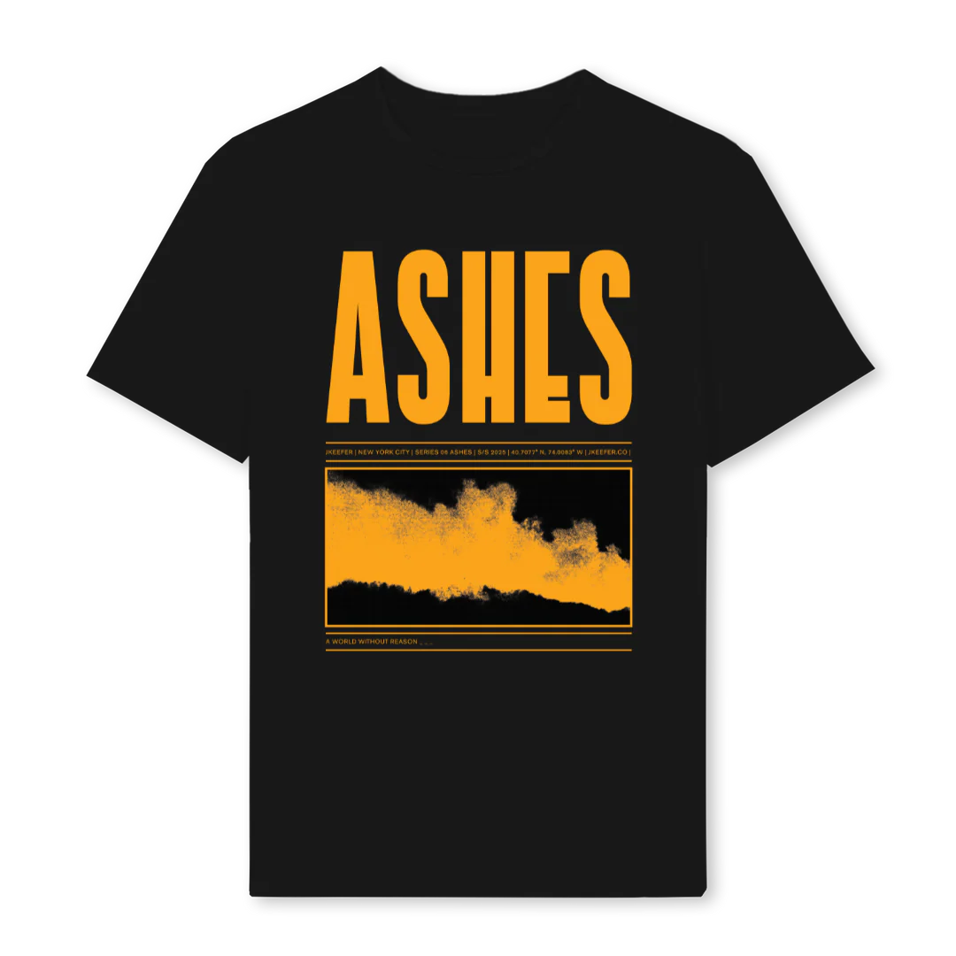 ASHESCORRECT Black Regular Tee.