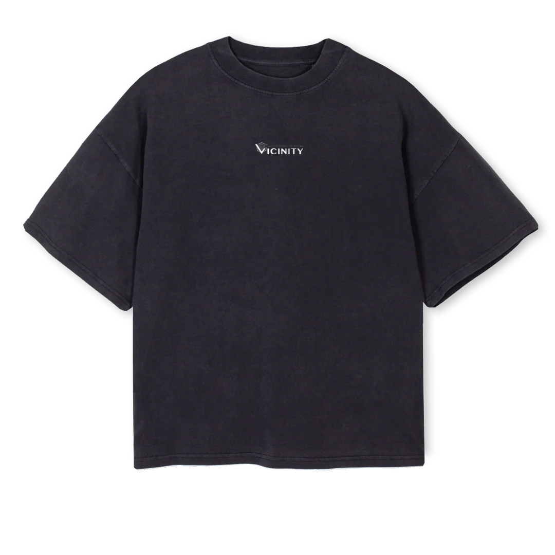 ASKADAMCROSSTSHIRT Vintage Black Oversized Boxy Tee.