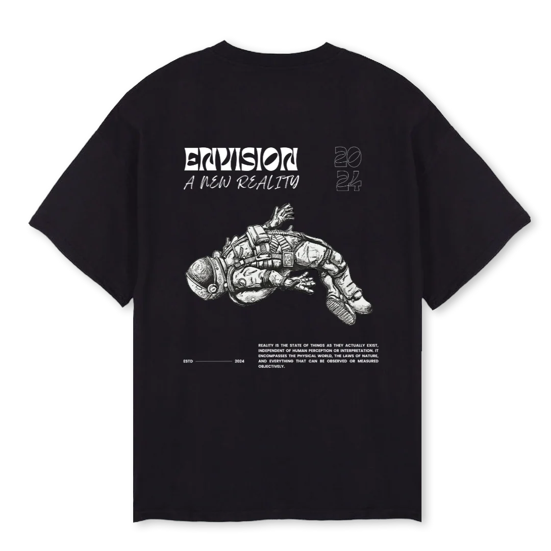 ASTRONAUT Black Oversized Tee. - Image 2