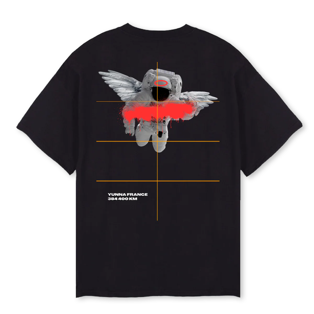 ASTROROUGE Black Oversized Tee. - Image 2