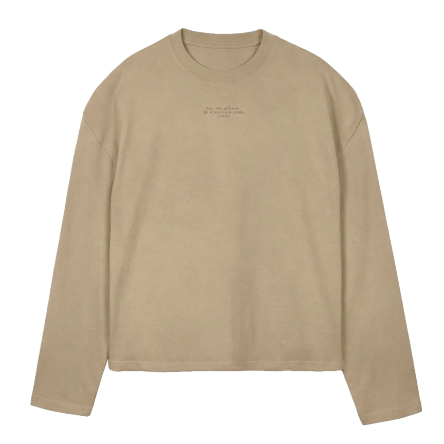 ASWAN Vintage Dune Oversized Boxy LS Tee.