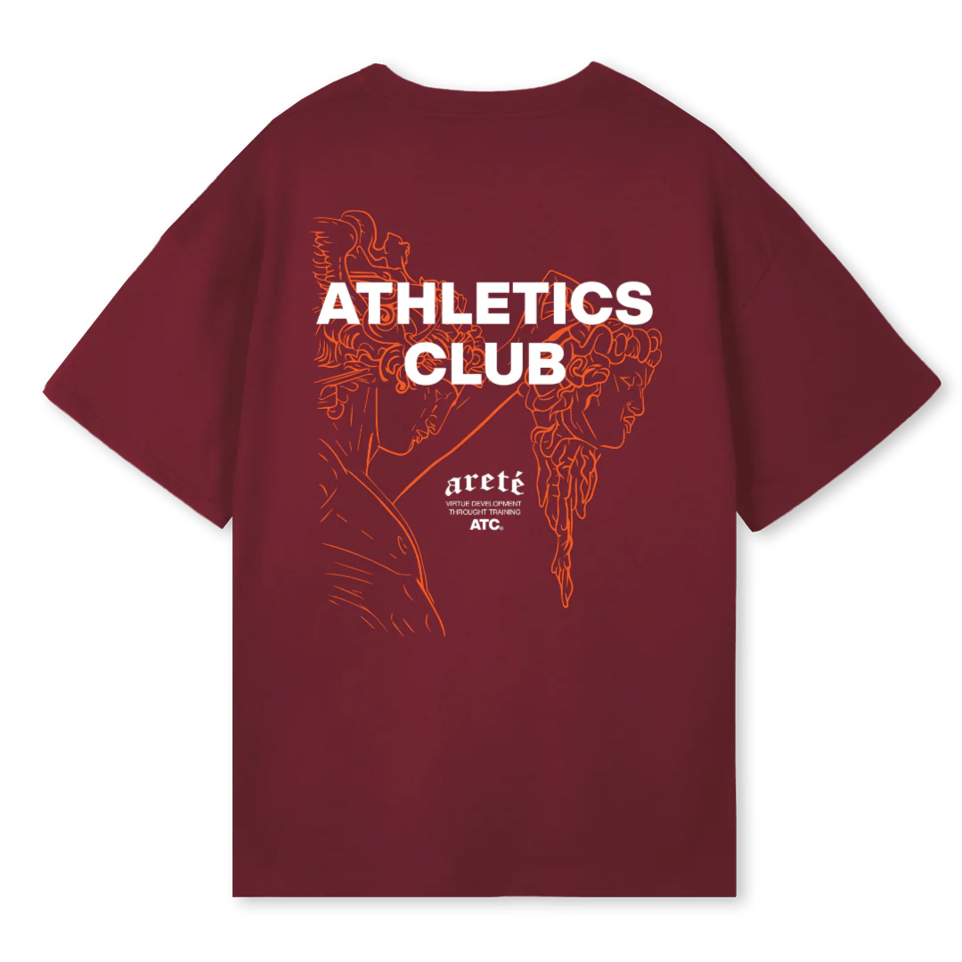 ATCPERSEUSBURGUNDY Burgundy Oversized Tee. - Image 2
