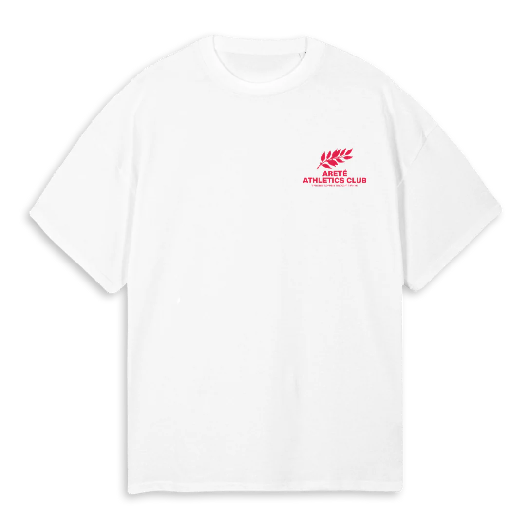 ATCWHITEPINKTEE White Oversized Tee.