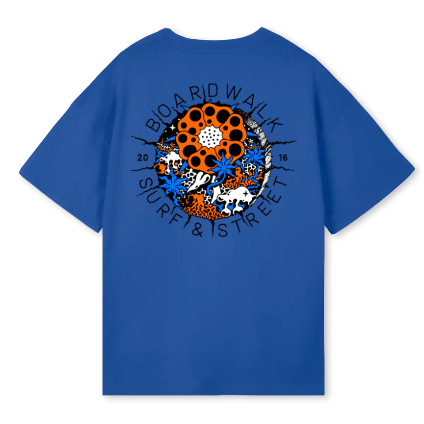 TEEFINSTA_C Cobalt Blue Oversized Tee - Image 2
