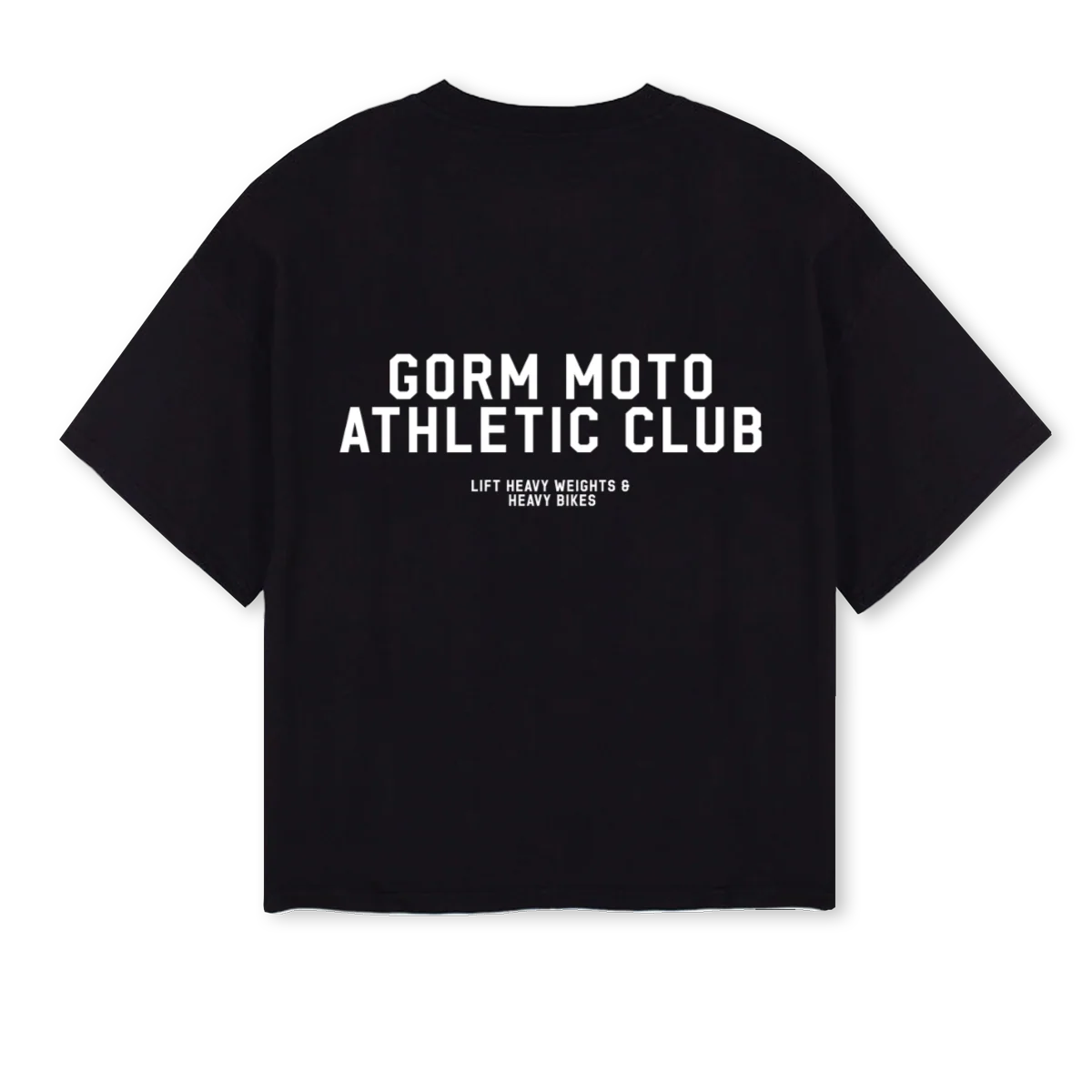 ATHELTICCLUB Black Oversized Boxy Tee. - Image 2