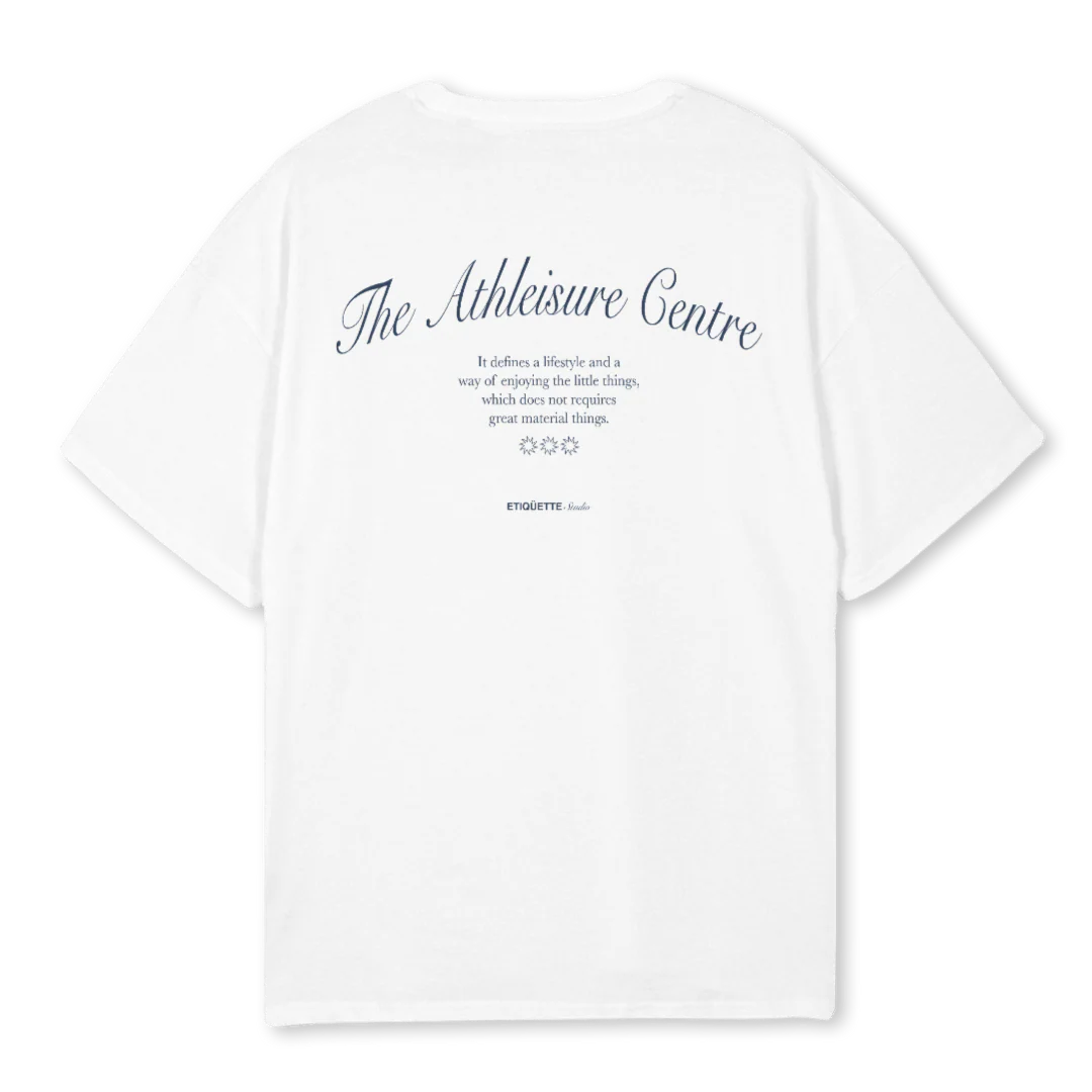 ATHLEISUREBYES White Oversized Tee. - Image 2