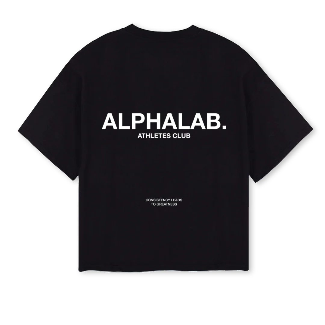 ATHLETESCLUBSSHIRT Black Oversized Boxy Tee. - Image 2