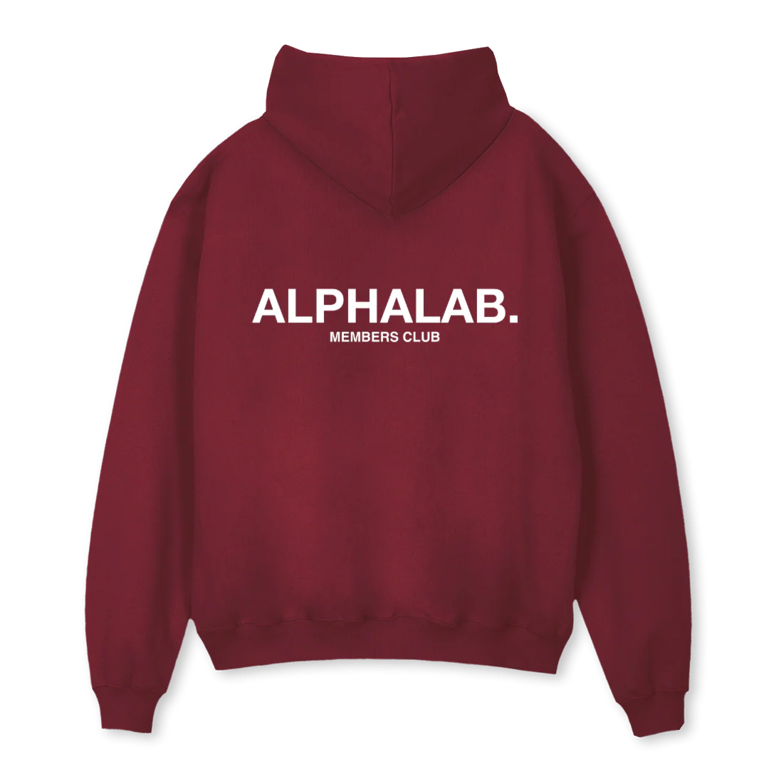 ATHLETESHOODIEBURG Burgundy Oversized Hoodie. - Image 2