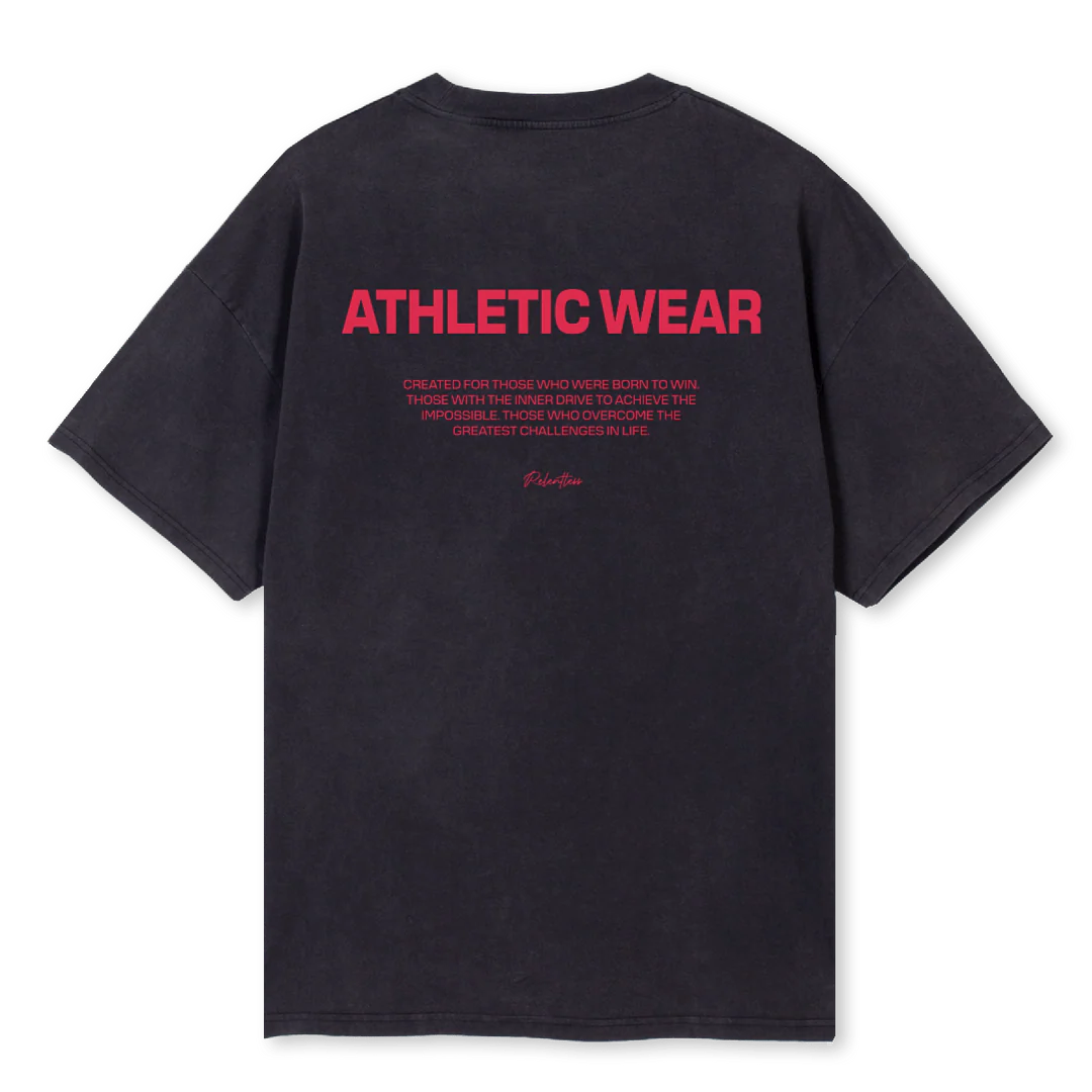 ATHLETIC WEAR Vintage Black Oversized Tee. - Image 2