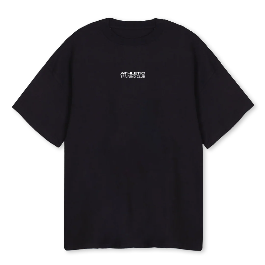 ATHLETICCLUBBW Black Oversized Tee.