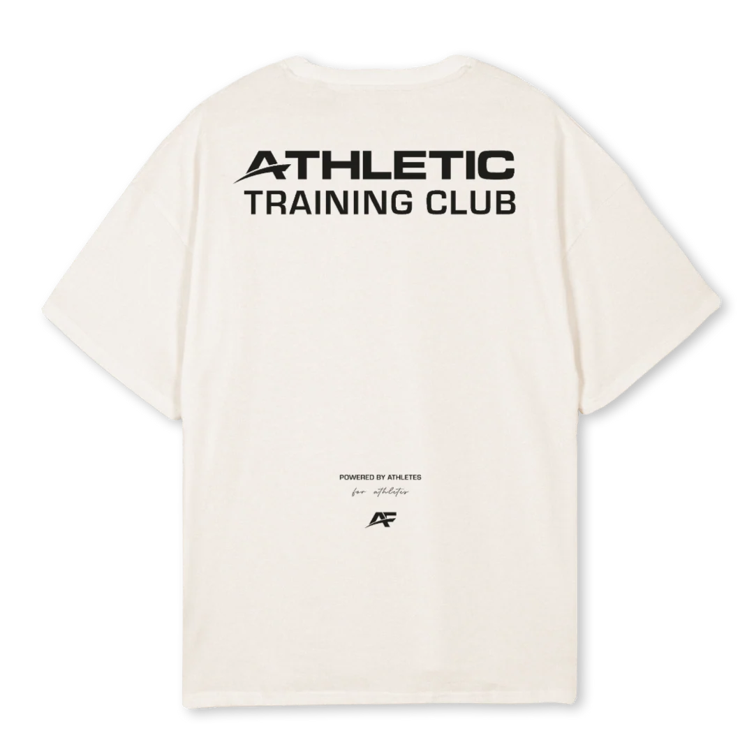 ATHLETICCLUBWB Vintage White Oversized Tee. - Image 2