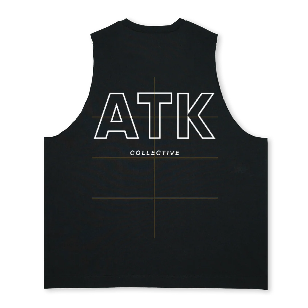 ATKVEST Deep Black Oversized Vest. - Image 2
