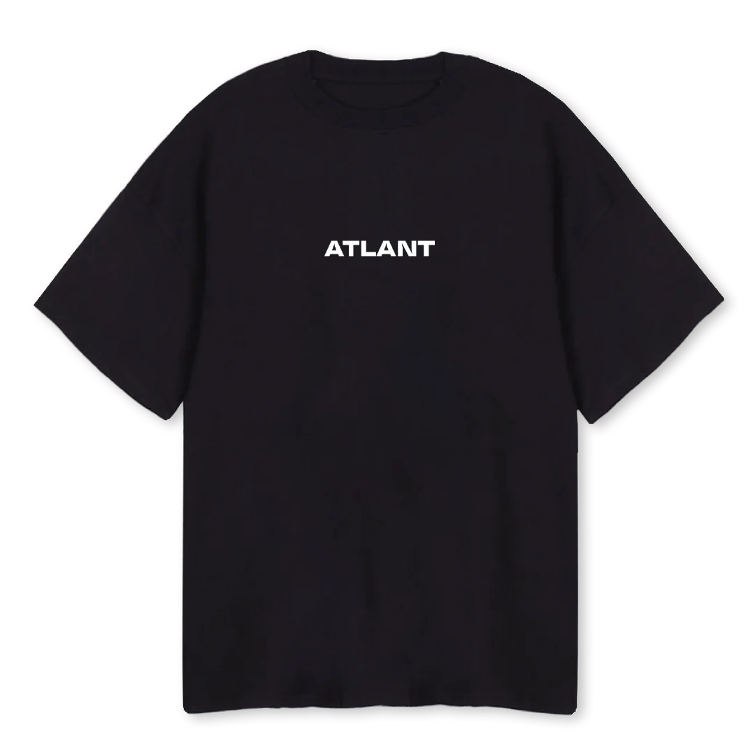 ATLANT Black Oversized Tee.