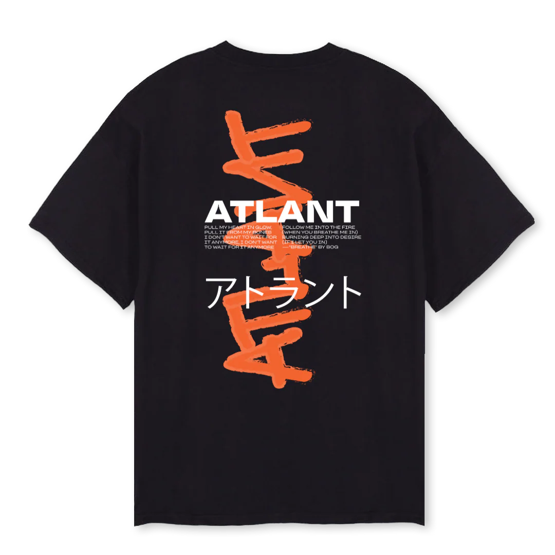 ATLANT Black Oversized Tee. - Image 2