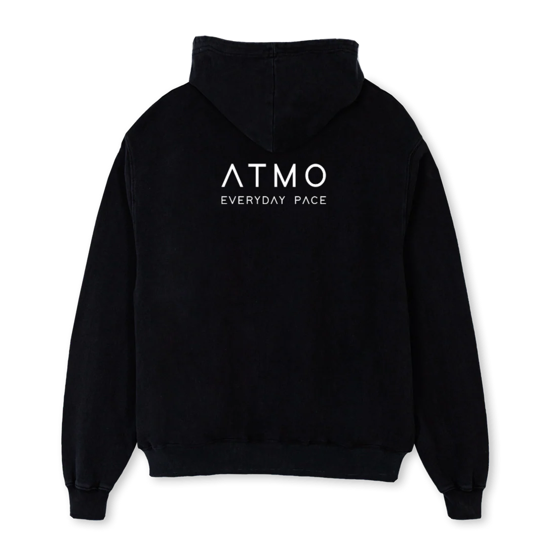 ATMOHO Black Oversized Hoodie. - Image 2