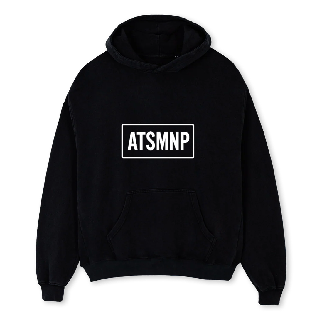 ATS OGT HDY Black Oversized Hoodie.