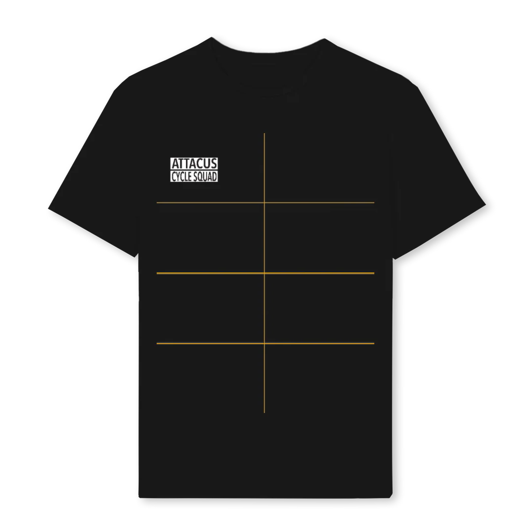 ATTACUSBACKPRINT Black Regular Tee.