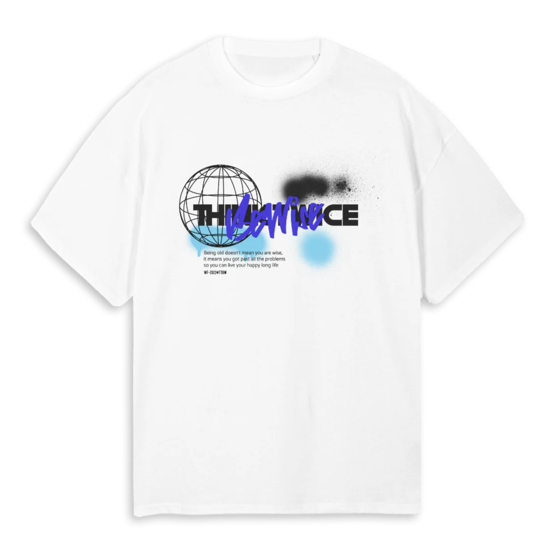AU SHIRT White Oversized Tee.