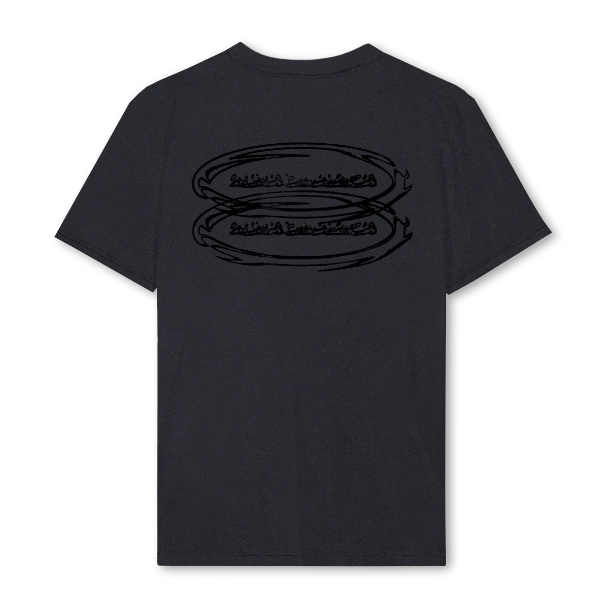AURABASIC Vintage Black Regular Tee. - Image 2