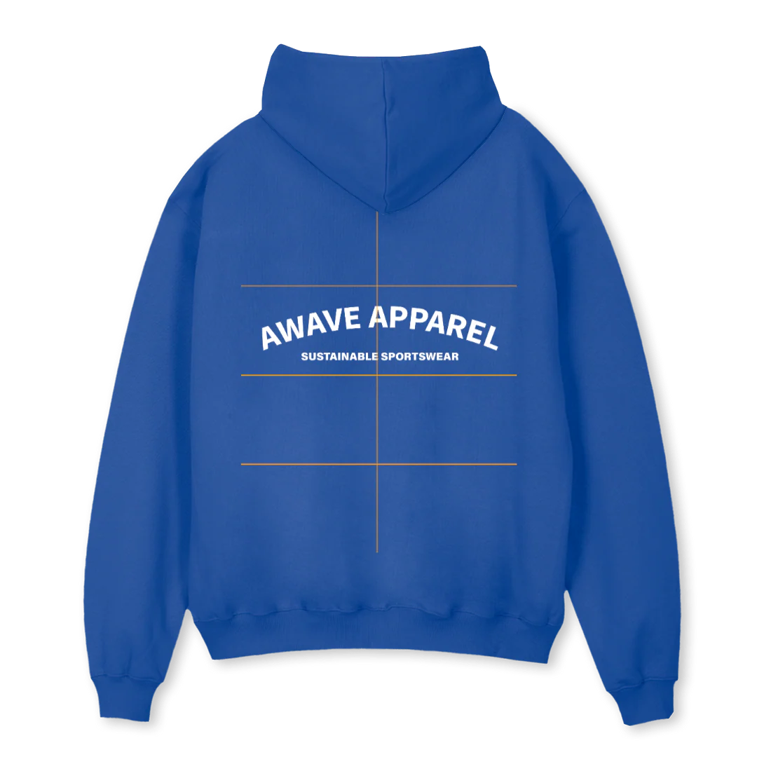 AWAVE BLUE Cobalt Blue Oversized Hoodie. - Image 2