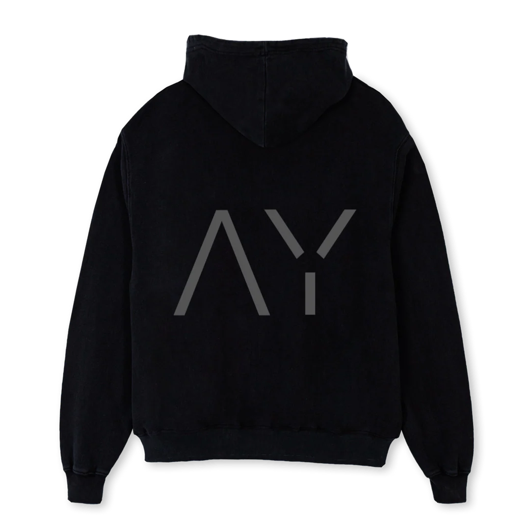 AYBLK Black Oversized Hoodie. - Image 2