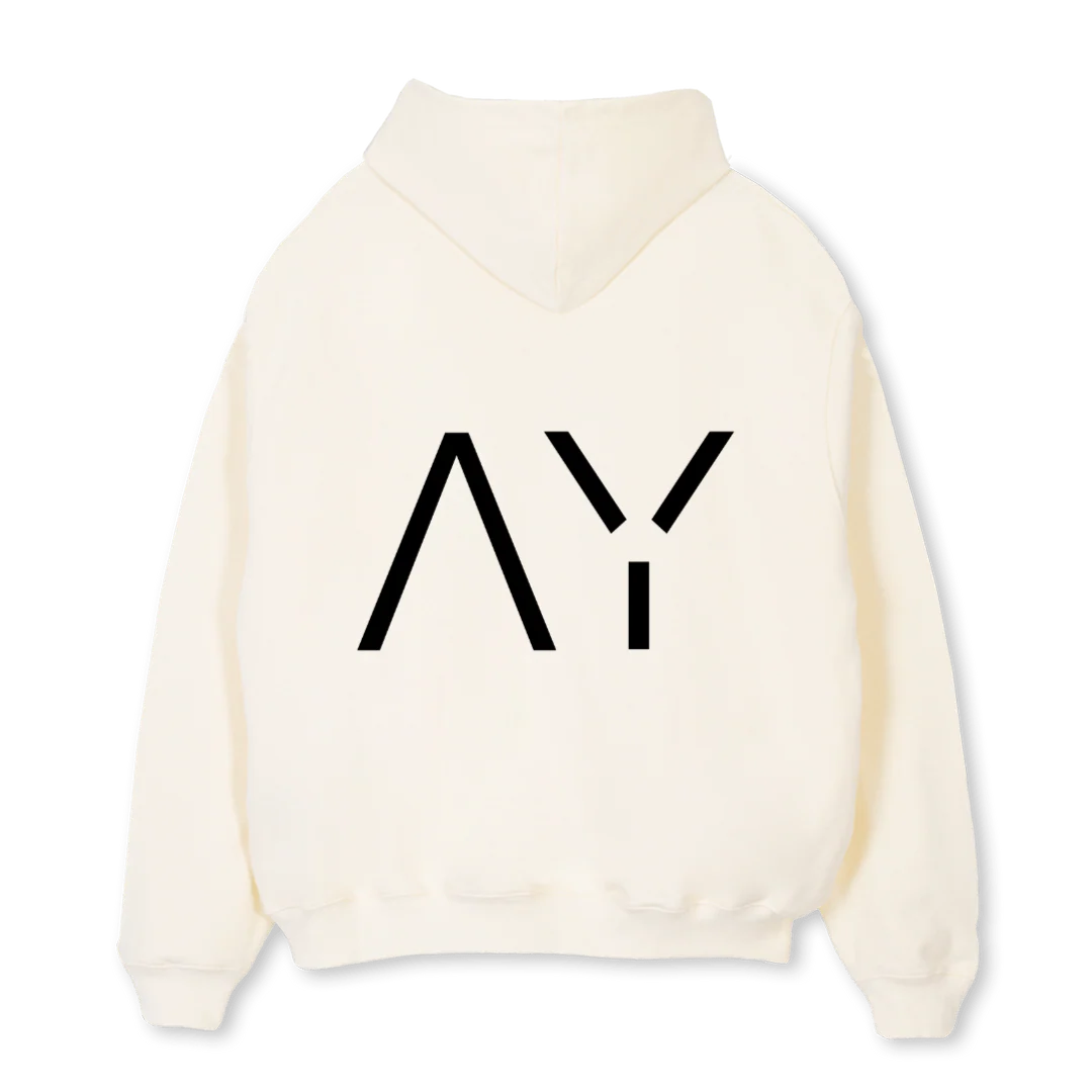 AYCRM Cream Oversized Hoodie. - Image 2