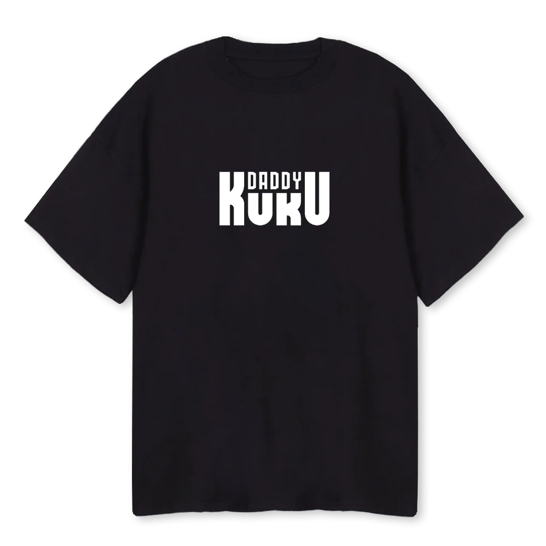 AYOUB  Black Oversized Tee.
