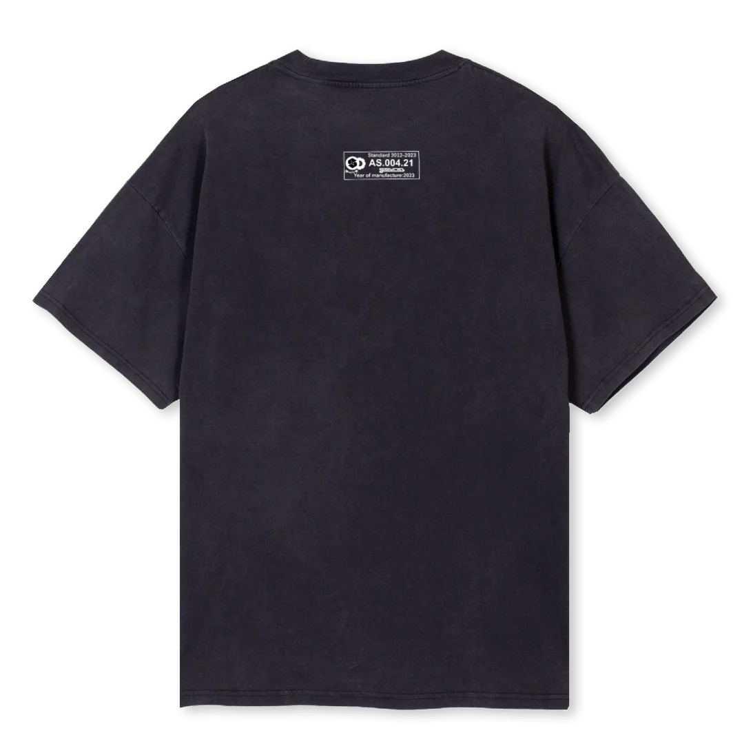 AYRTONTEEVB Vintage Black Oversized Tee. - Image 2