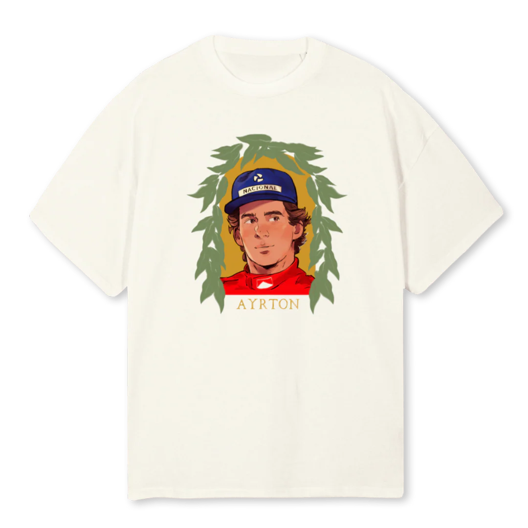 AYRTONTEEWHITE Cream Oversized Tee.