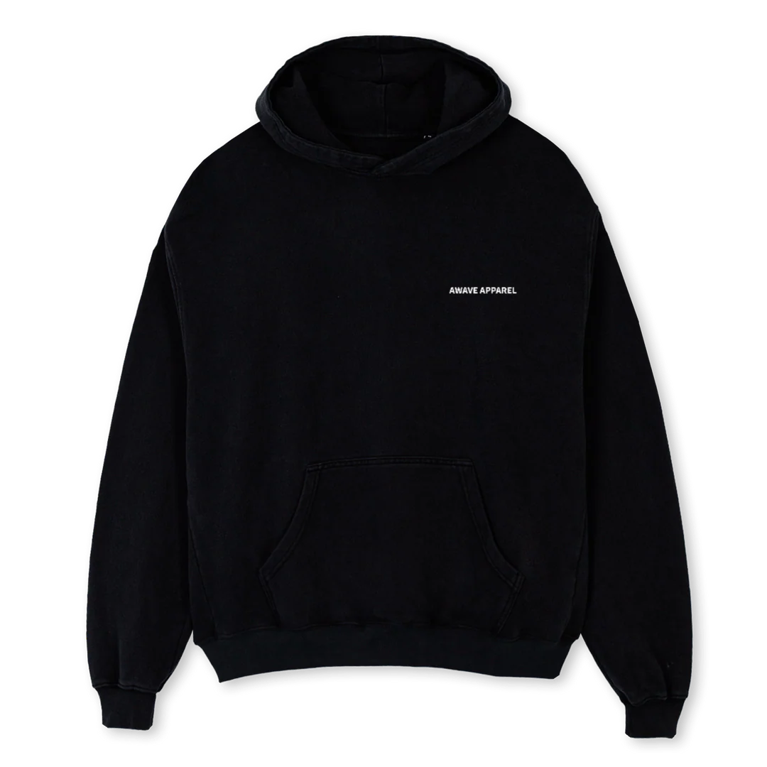 B AND F B Black Oversized Hoodie.