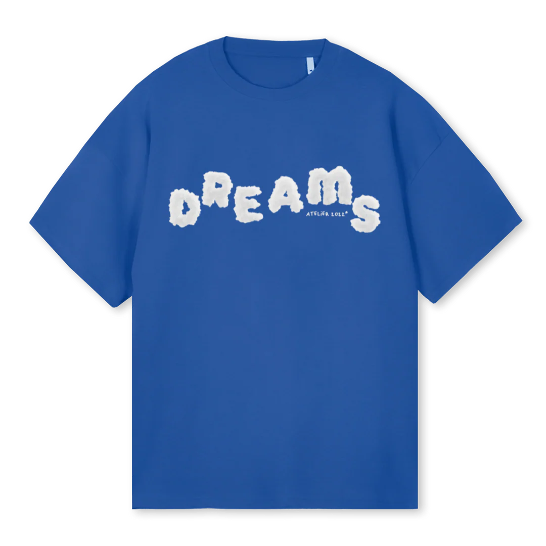 B ATELIERUP Cobalt Blue Oversized Tee.
