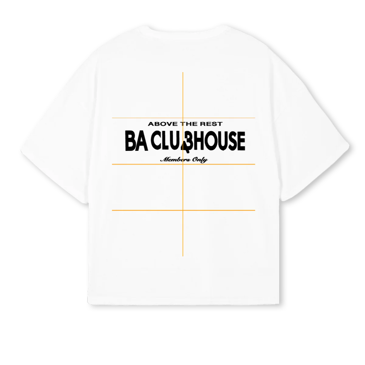 BA ESSENTIAL White Oversized Boxy Tee. - Image 2